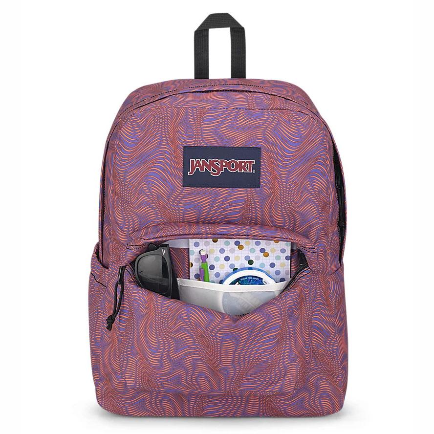 JanSport SuperBreak® Plus Schooltas Paars Oranje | NL_JS594