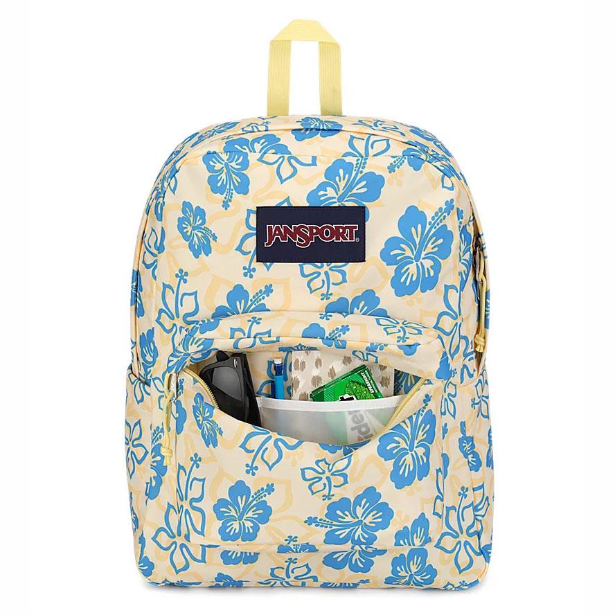 JanSport SuperBreak® Schooltas Geel Blauw | NL_JS130