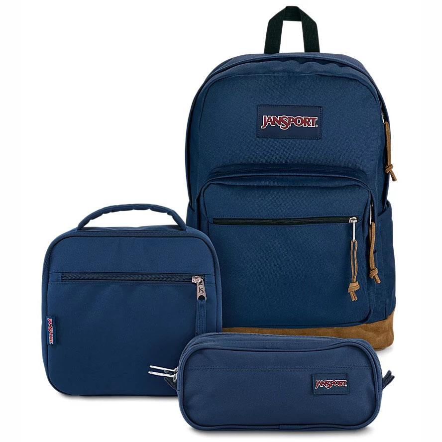 JanSport TIMELESS BLUE NAVY BUNDLE Schooltas Donkerblauw | NL_JS278